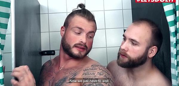  LETSDOEIT - Angel Wicky - Busty Czech MILF Threeway Sex On The Hostel Bathroom